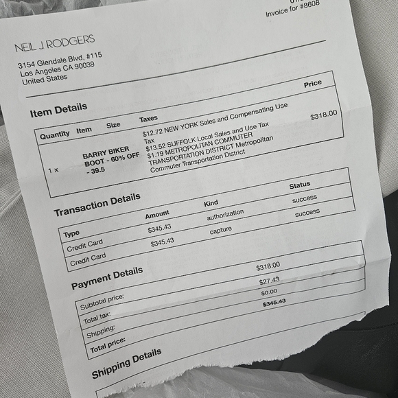 NEW in box Neil J. Rodgers barry black boots size 9.5 - Picture 8 of 8